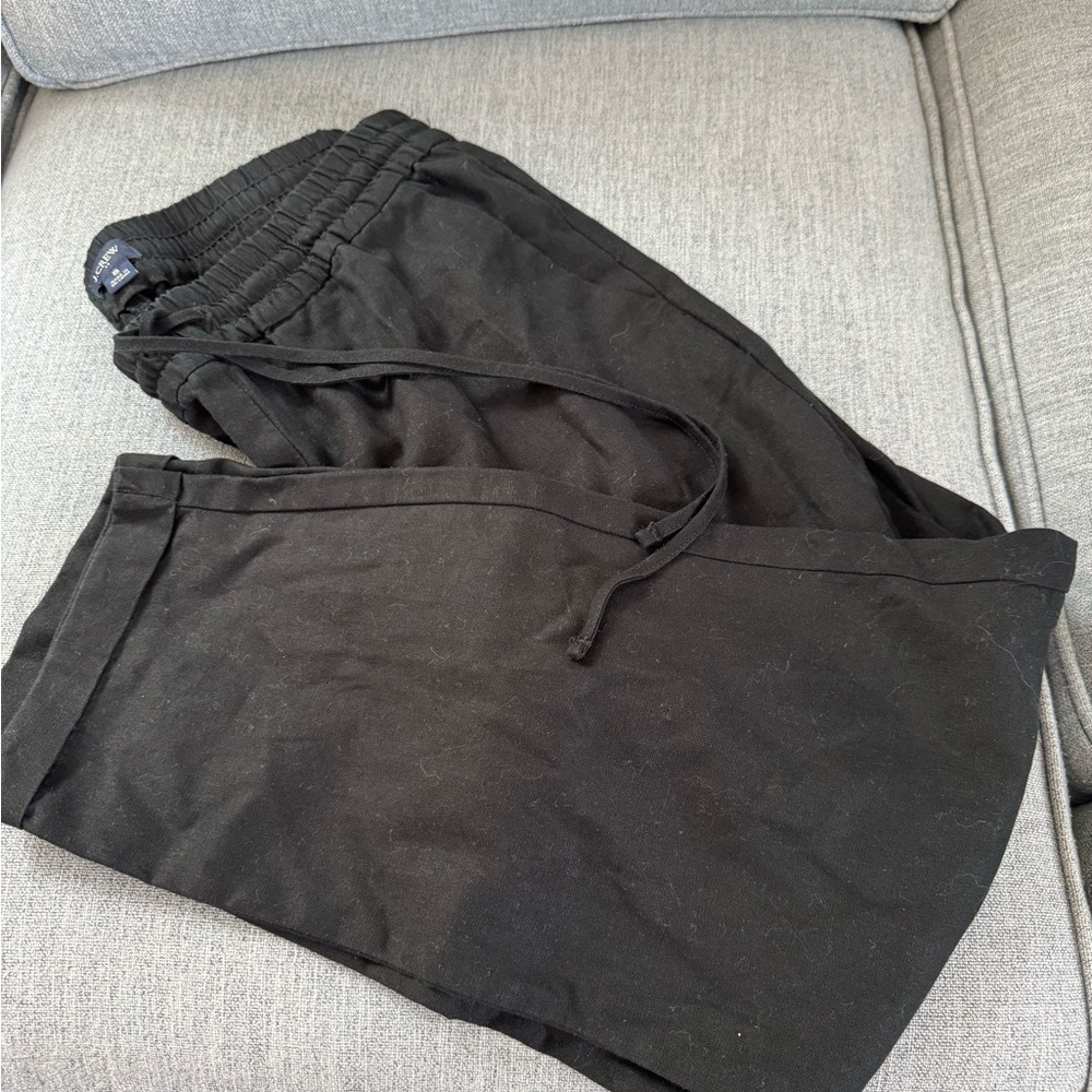 J.Crew Pull-On Tie-Waist Linen Pants